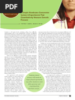 A Simple Membrane Osmometer System & Experiments That Quantitatively Measure Osmotic Pressure