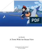 A Town With An Ocean View Joe Hisaishi Easy Violin and Piano PDF