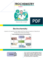 Electrochemistry: Prepared By: Engr. L.A. Agustin