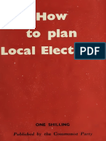 How To Plan Local Elections