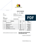 BON DE COMMANDE 0599 TBP RAF UGP MADAUTO - Mars 2023