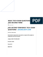 Basic Tech Exam Questions For JSS3 Second Term PDF