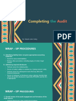 Completing The Audit