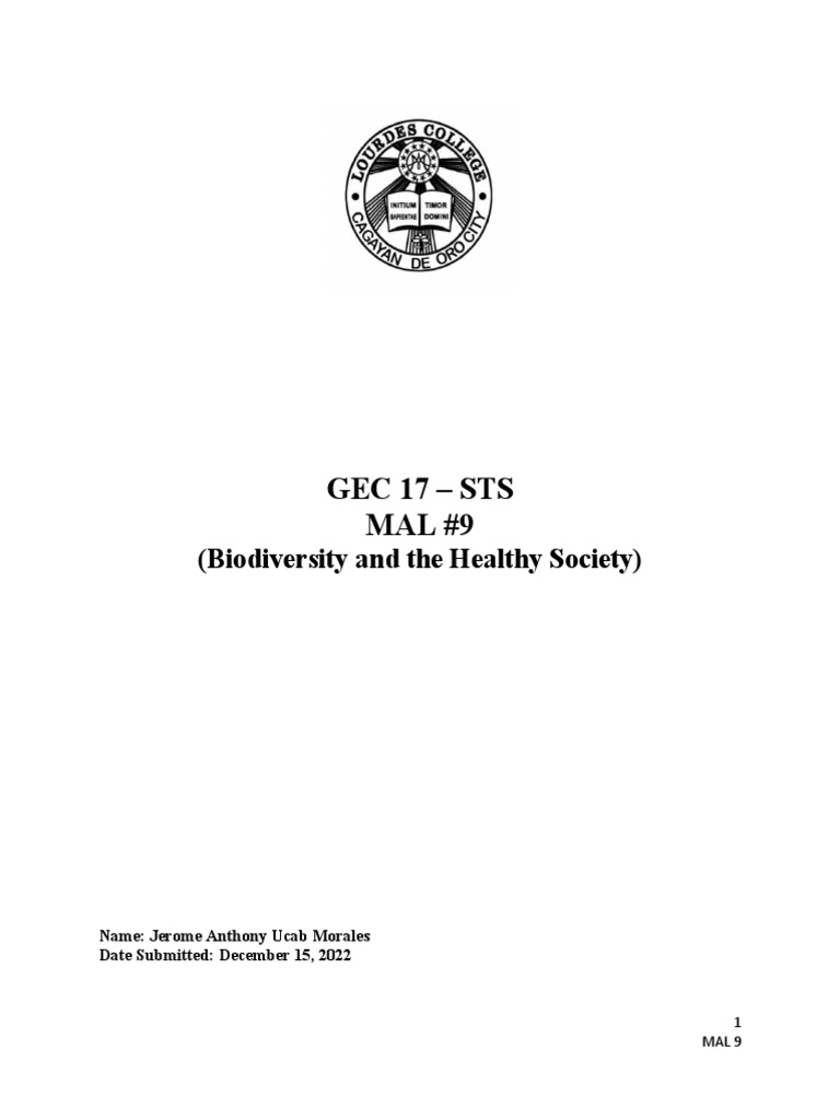 Biodiversity Worksheet | PDF | Biodiversity | Nature