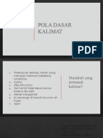 POLA DASAR KALIMAT