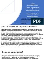 Projeto UFBRA sobre Empreendedorismo