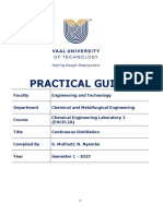 Continuous Distillation Practical Guide - 2022 PDF