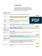 Calendrier Universitaire 2023-2024: Septembre 2023