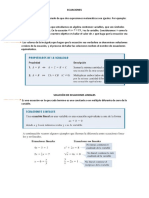 Ecuaciones: Soluciones y Tipos