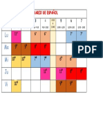 Horario Español