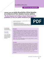 Desarrollo de Guías de Práctica Clínica Basadas en Evidencia en Perú Desde El Sector Público