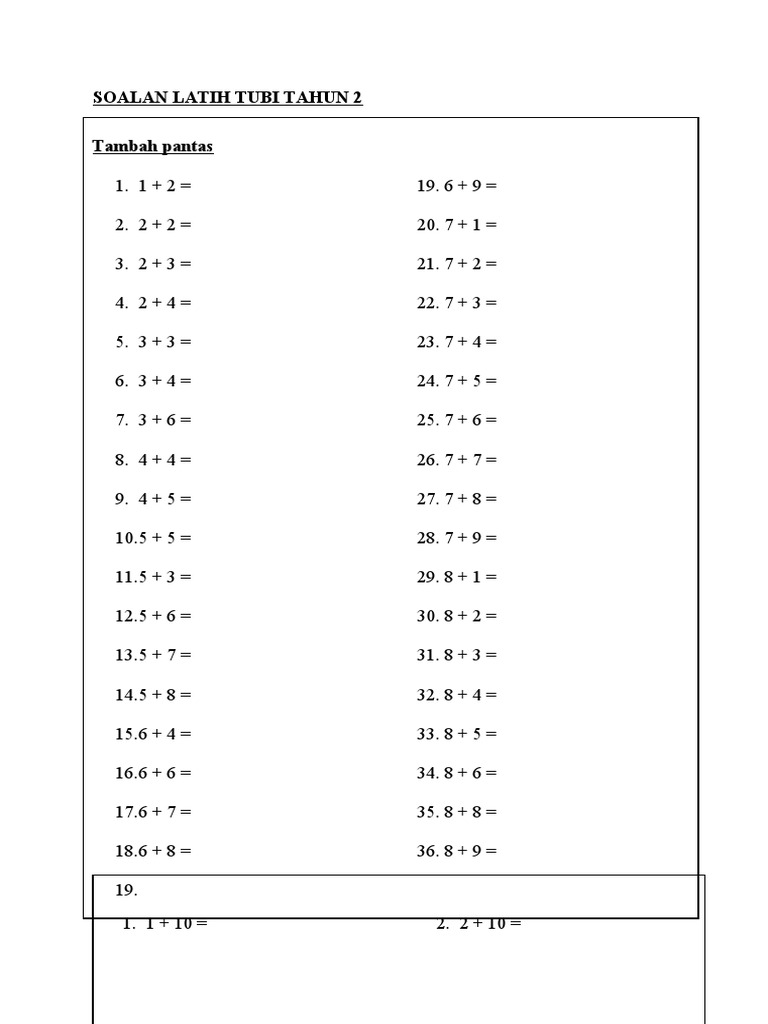 Modul Matematik Pemulihan Tahun 2 Pdf