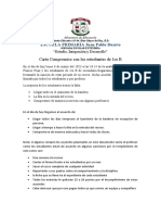 ESCUELA PRIMARIA Juan Pablo Duarte: Carta Compromiso Con Los Estudiantes de 1ro B