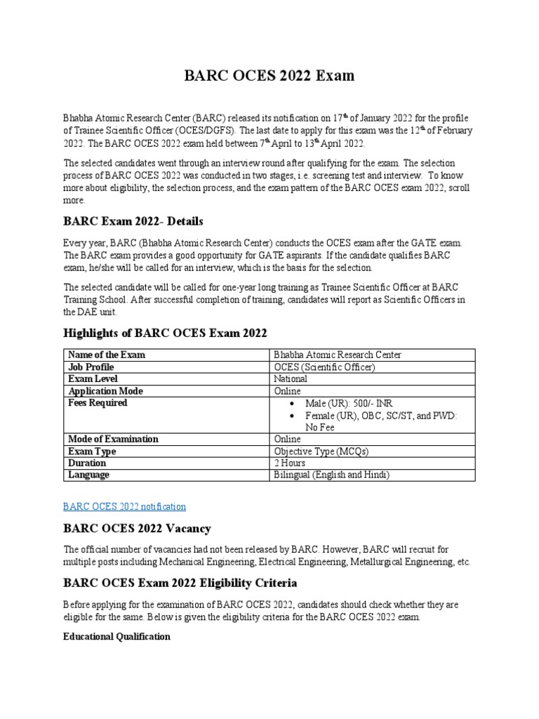 BARC (AutoRecovered) | PDF | Chemistry | Engineering