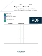 Close Reading Organizer - Chapter 1: Themes Key