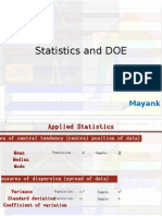 Statistics and DOE Latest
