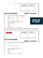 Soal Praktek ENGINE: Waktu: 15 Menit