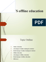 Online Vs Offline Education