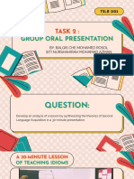 Task 2 - Group Oral Presentation