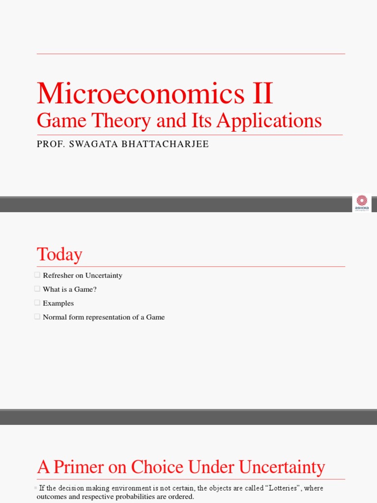 Microeconomics 2 Video Lecture