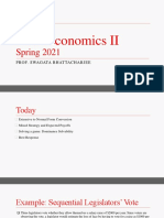 Microeconomics II: Spring 2021