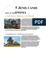 5 Jenis Candi Di Indonesia