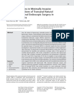 Shifting Paradigms in Minimally Invasive Surgery
