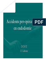 Accidents Per - Op É Ratoires en Endodontie