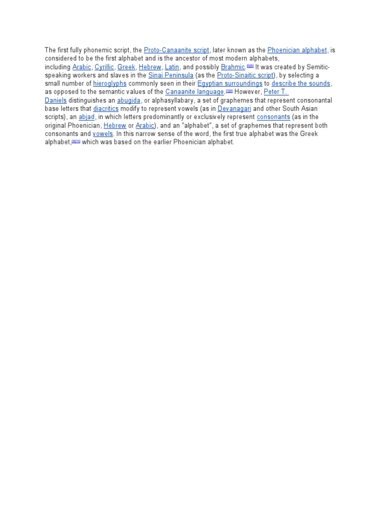 Origins of the First Alphabet | PDF | Language Arts & Discipline | History