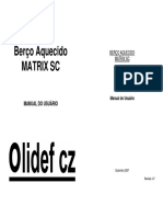 Manual Do Usuário Berço Aquecido Matrix SC-3