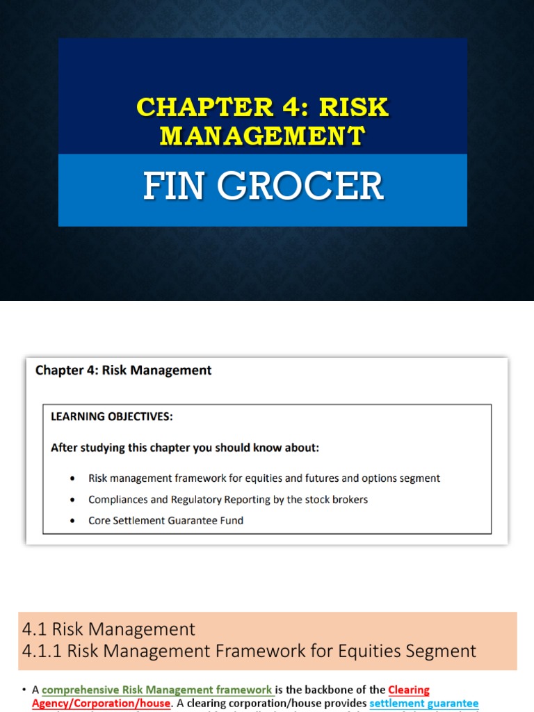 Chapter 4 Securities Operations And Risk Management Pdf Pdf Margin