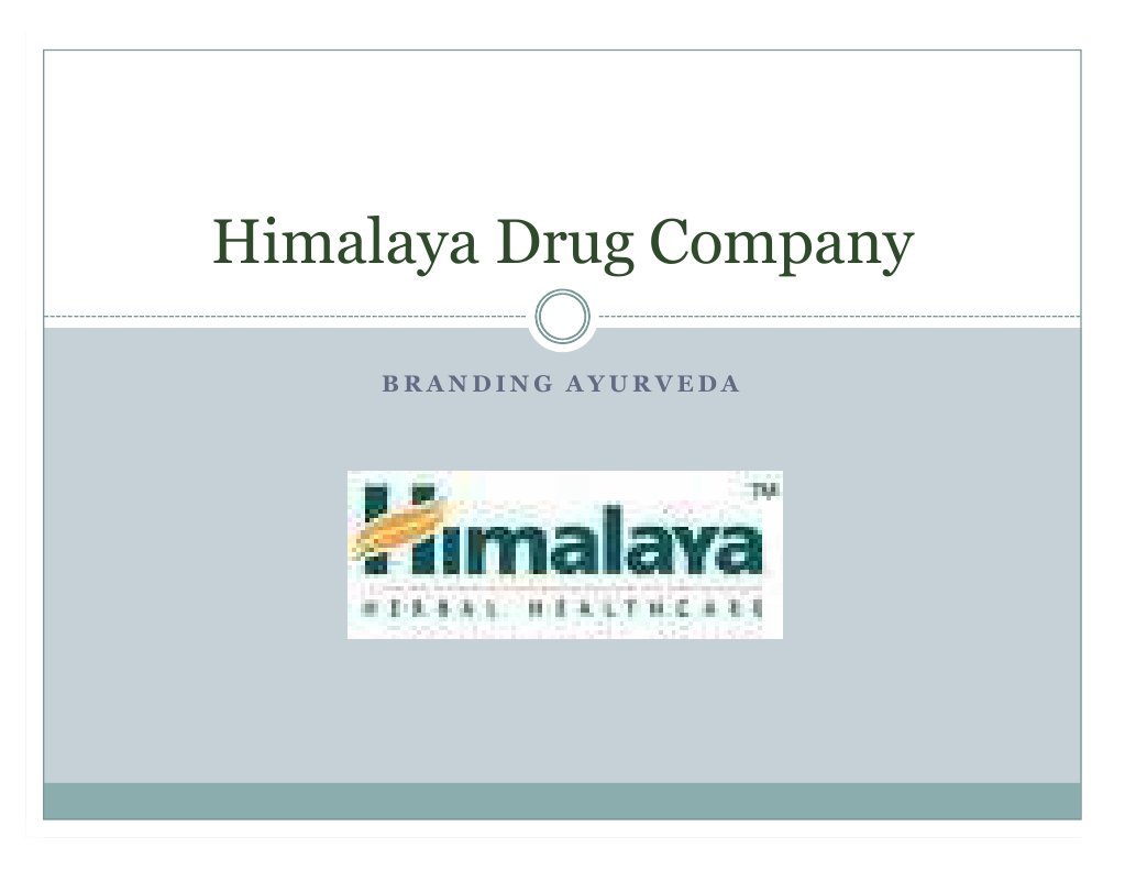 Himalaya drug company case study image
