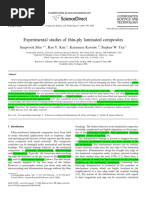 Experimental Studies of Thin-Ply Laminated Composites: Composites Science and Technology