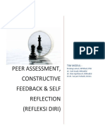 Peer Assessment, Constructive Feedback & Self Reflection (Refleksi Diri)