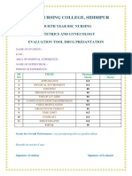 Evaluation Form DRUG PDF