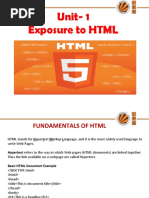 Unit-1 Exposure To HTML