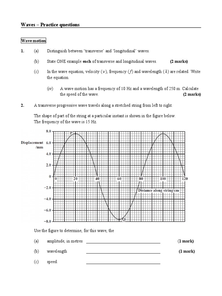 Csec physics sound spq pdf waves electromagnetic radiation