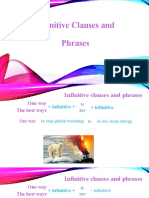 Infinitive Clauses and Phrases
