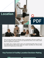 LESSON 6 FACILITY LOCATION and LAYOUT