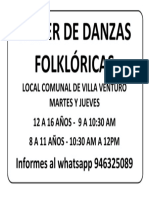 Taller de Danzas Folklóricas