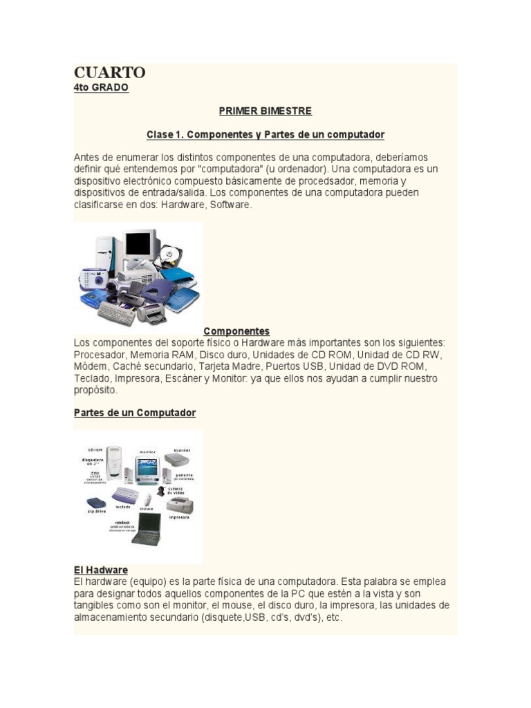 CUARTO | PDF | Sitios web | Hardware de la computadora