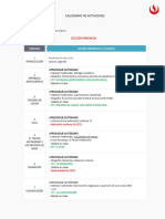 Calendario de Actividades HU187 - Presencial PDF