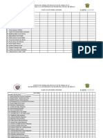 Cuadro de Actividades Realizadas