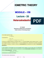 ECONOMETRIC THEORY: Heteroskedasticity in Multiple Regression Models