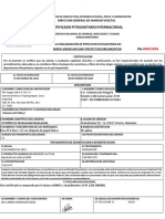 Certificado fitosanitario internacional para importación de Vitamina B3 desde Alemania