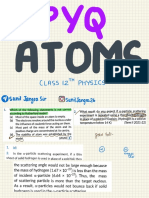 Atoms Lecture Pyq