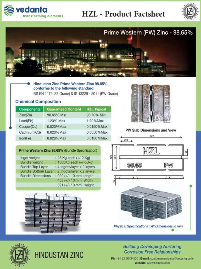 Prime Western Zinc | PDF