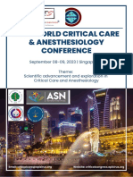 2023 WCAC Critical Care and Anesthesiology Conference Singapore Brochure PDF