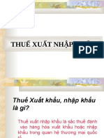 Thuế Xuất Nhập Khẩu