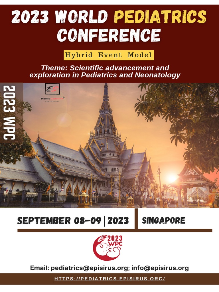 2023 World Pediatrics Conference Brochure | PDF | Neonatology | Pediatrics